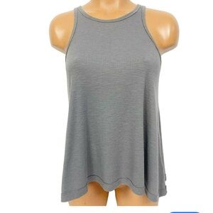 Free People gray ribbed TANK‎ loose- fitting TOP shirt women's XS / Box 12-31
